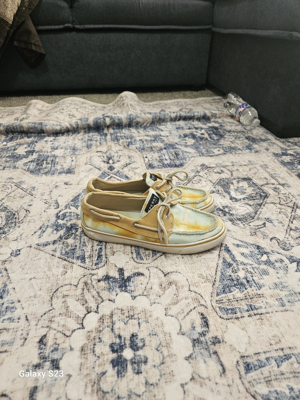 Sperry Top-Sider Women's 8.5M Tie Dye Canvas Boat Shoes Casual Lace-Up